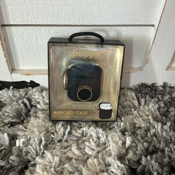 xo poppy Other - NWT XO Poppy Black AirPod 1ST and 2ND Gen Case